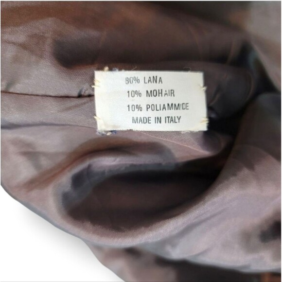 Vintage Miranda Roma Wool and Mohair Patchwork Sweater Knit Coat Size Small - Picture 7 of 9